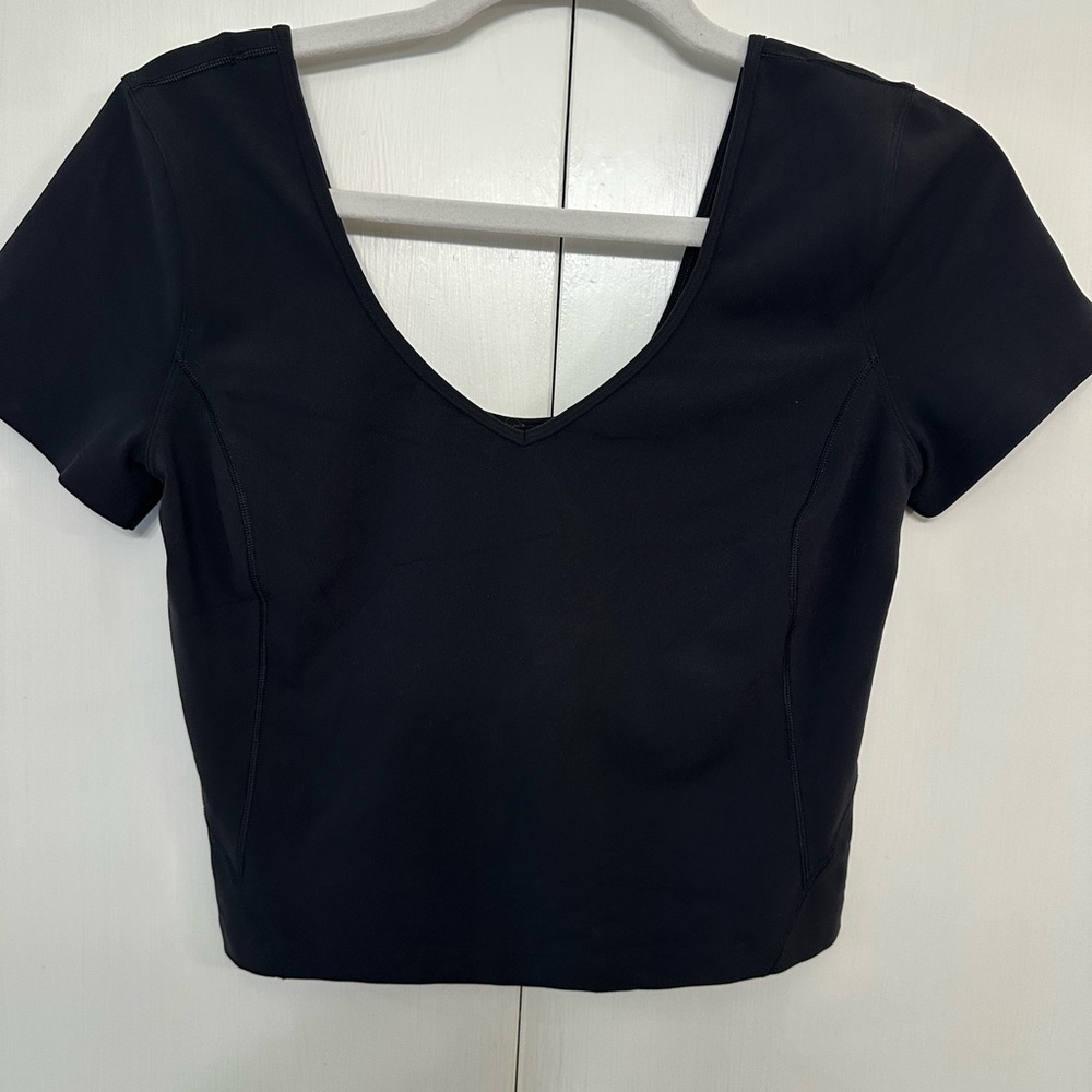 Lululemon Athletica Black Crop Top